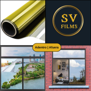 FILMS ESPEJADO GOLD ROLLO 1.52 X 30MTS VT17%-UVR87%-IRR88% 2Mil Thicknes